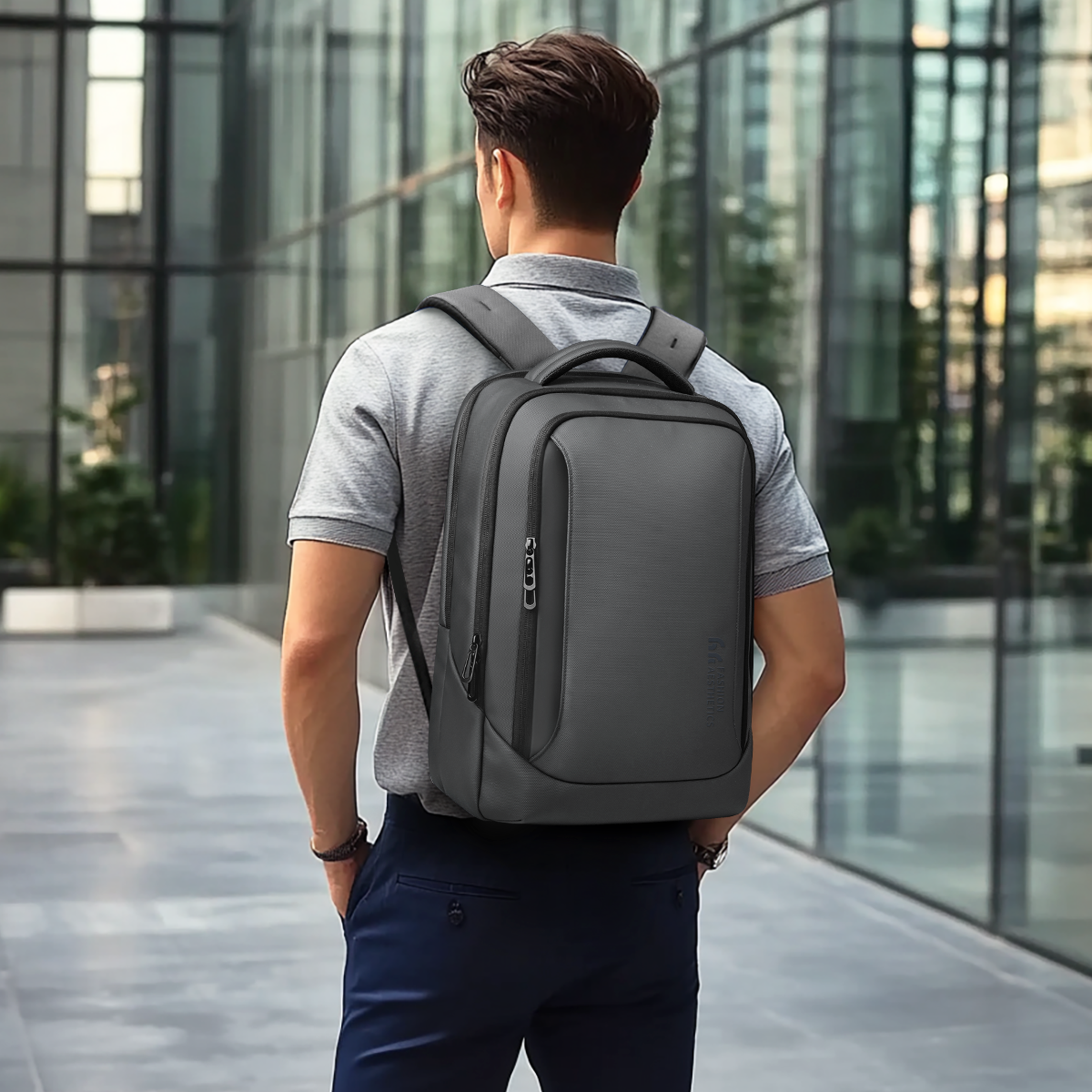 Mochila de negocios HK, bolso multifuncional para ordenador portátil de 15,6 "para hombre, mochilas de viaje de gran capacidad, mochilas escolares impermeables, mochila de trabajo