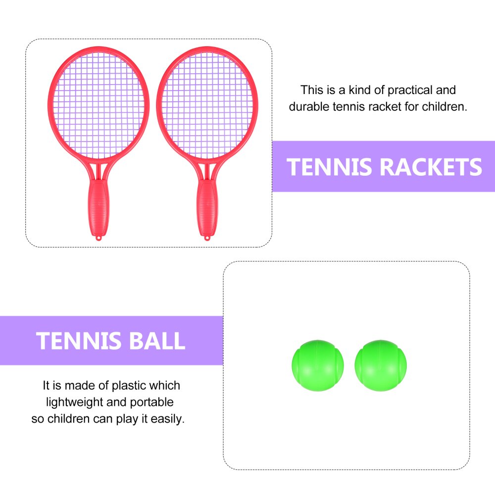 1 Set Kids Tennis Racket Set Met Kids Outdoor Sport Strand