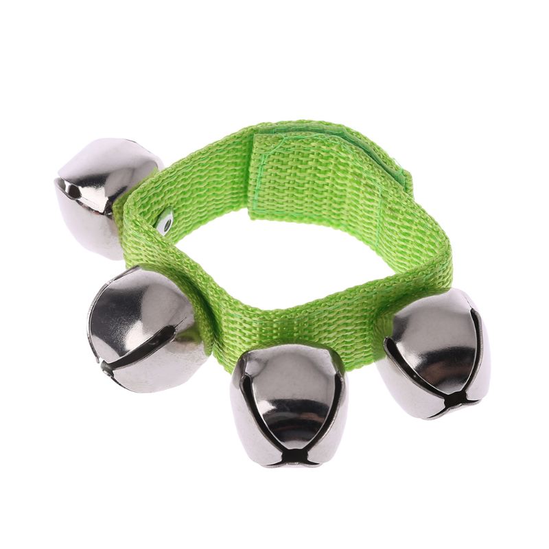 2Pcs Baby Wrist Bracelet Bell Hand Rattle Children Dancing Music Educational Toy N21_B