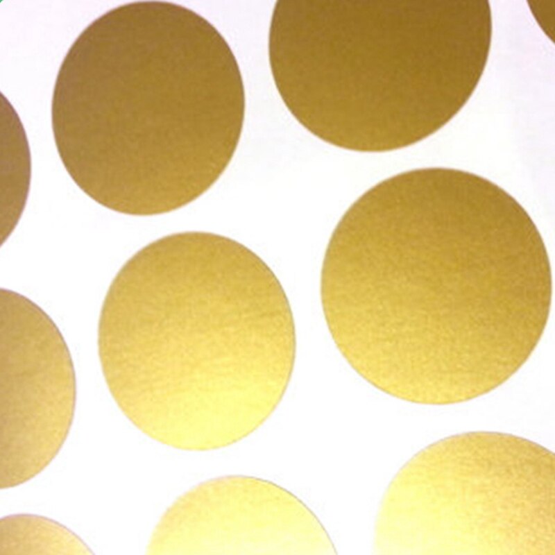 Asian Gold Material Gold Dot Art Wall Stickers Living Room Bedroom Children Room Personality Decorative Stickers