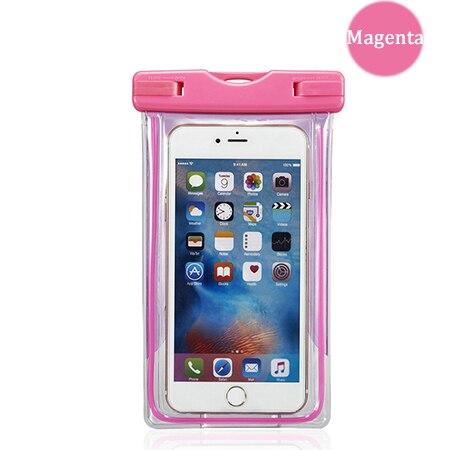 Waterbestendig Bag Smartphone Transparante Waterdichte Case 5 6 6.5 Inch Onderwater Schieten Telefoon Cover Voor Huawei Iphone Samsung: pink water case