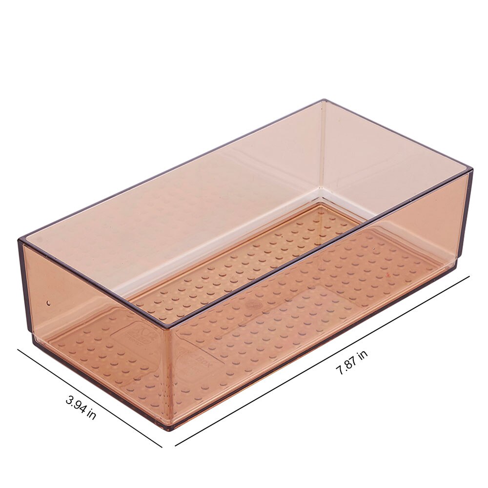Drawer Divider Organizer Storage Box Drawer Compartment Divider Container Trays Space-saving Division Tools for Kitchen Home: champagne M