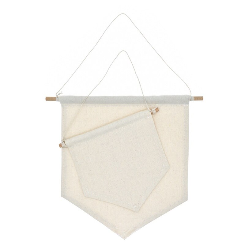 2x Enamel Pin Wall Display Banner - Display Pins,Blank Cotton Pin Wall Display Kids Room Decor(M&S)