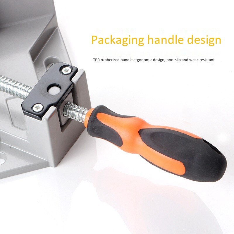 Double Handle Corner Clamp, 90 Degree Quick Release Corner Clamp for Welding, Wood-Working, Photo Framing
