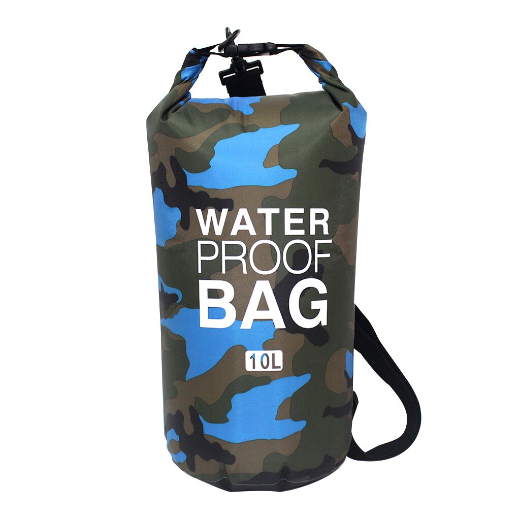 Foldable PVC Waterproof Dry Bag 2L 5L 10L 20L 30L Camo Outdoor Diving Man Women Beach Swimming Bag Rafting River Ocean backpack: 10L  no.21