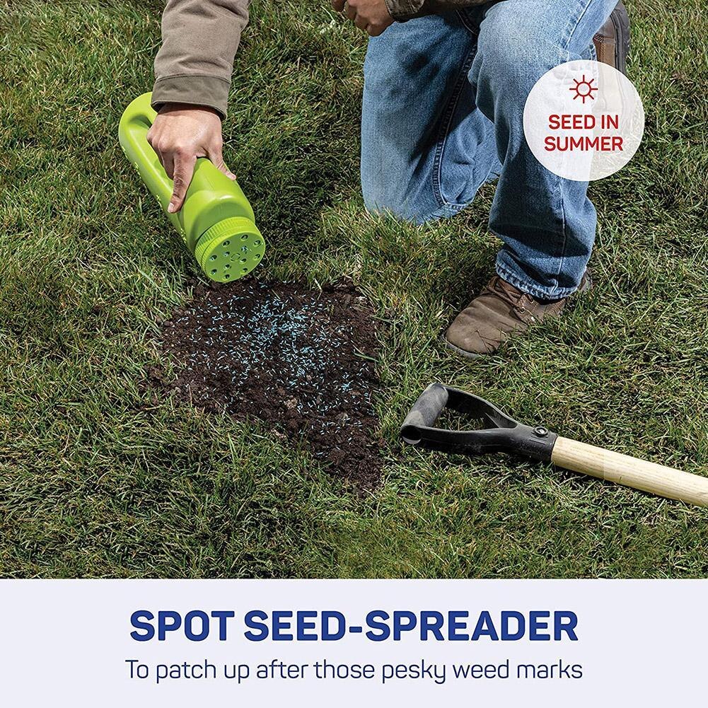 Esparcidor de mano de tamaño ajustable para fertilizante de césped, botella de fertilizante de sal, rociador de fertilizante, maceta, agitador de sal para semillas, K4C3