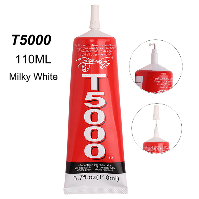 110ml T7000 Telefon Glas Anzeige Super Kleber Metall Kunststoff Klebstoff Textil Stoff Kleidung T7000 Telefon Bildschirm Reparatur Werkzeug: T5000 110ML