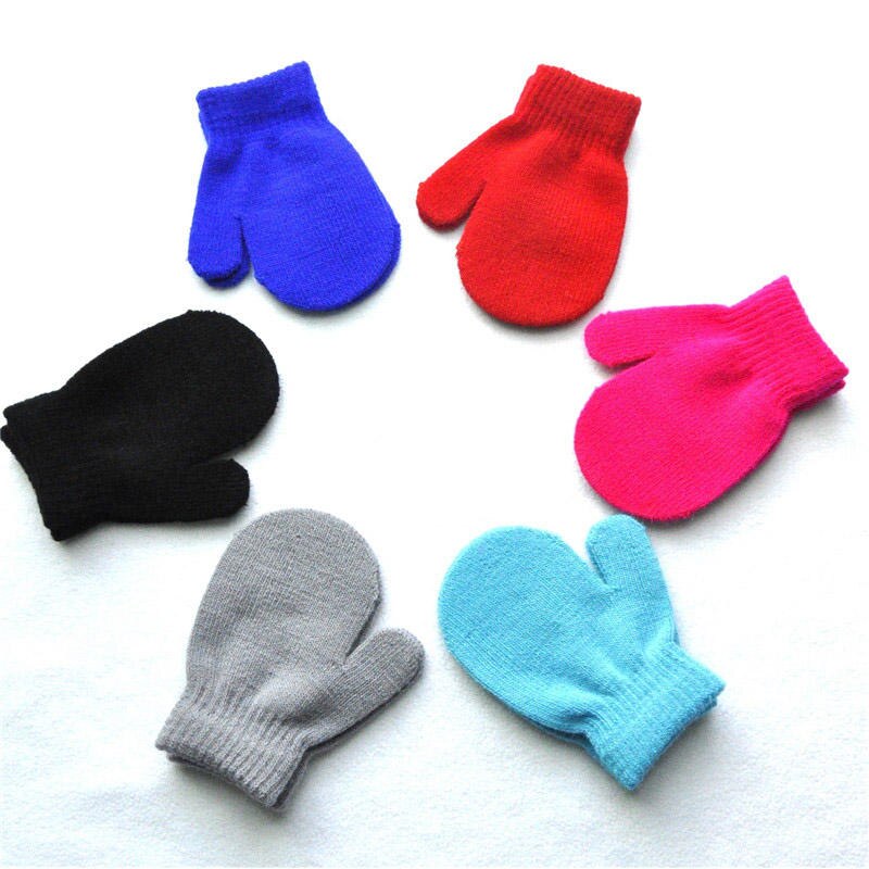 Wecute Baby Toddler Mittens Kids Gloves for Boys Girls Solid Winter Kids Warm Gloves Children's Winter Warm Gloves