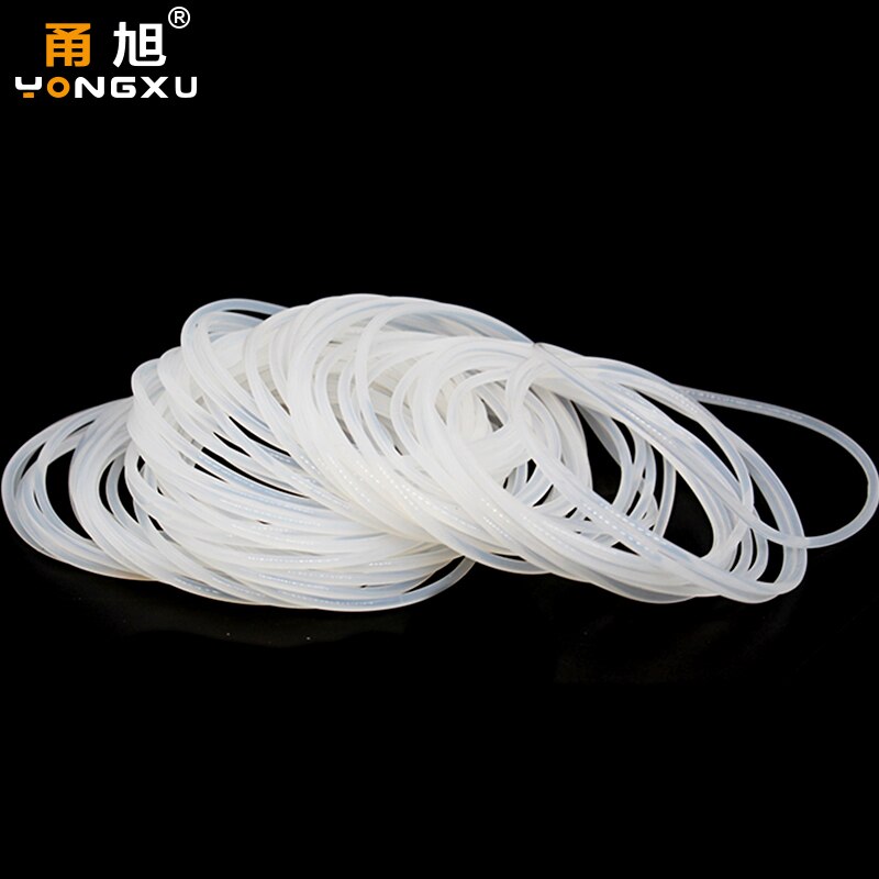 VMQ O squillare guarnizione guarnizione spessore CS1.8mm ID1.8-50mm anello in gomma siliconica isolamento rondella impermeabile assortimento bianco non tossico