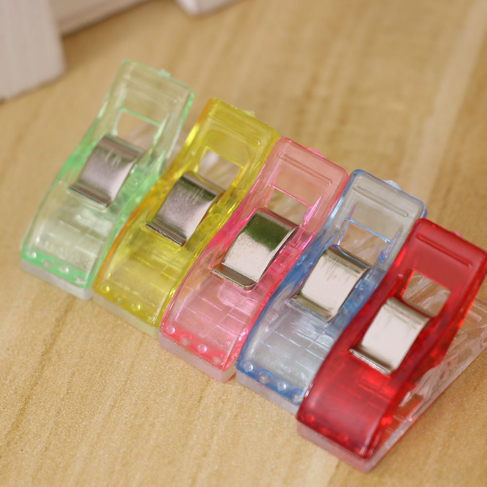 10 stks/set DIY Plastic Wonder Clips Stof Klemmen Patchwork Naaien Ambachtelijke Quilt voor Handgemaakte Accessoires Kleur Willekeurige