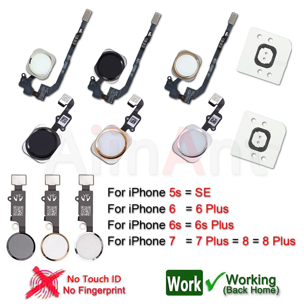 Aiinant Originele Home Knop Flex Voor Iphone 5 S Se 6 6 S 7 8 Plus 8 Plus 7Plus terug Thuis Flex Kabel Functie Vergadering