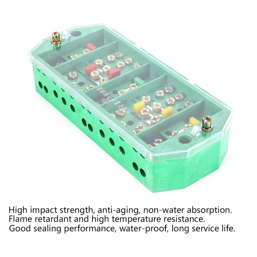 waterproof junction box QFJ6/2080-3 Three Phase Wires Household Meter Terminal Row Electrical Enclosure Junction Box wire.