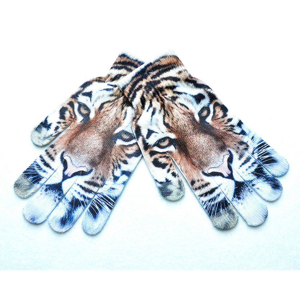 3D Kat Print Gebreide Mannen Vrouwen Handschoenen Winter Warm Telefoon Scherm Kitty Harajuku Dames Wanten Варежки Женские Зимние Guantes