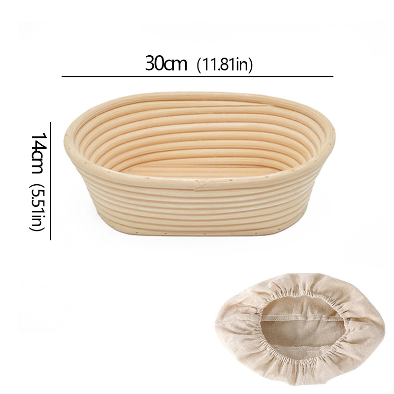 Cesta de fermentación de pan de fermentación europea, resistente al ratán Natural, suministros para hornear de masa fermentada DIY, cesta de mimbre para el hogar: Multicolor