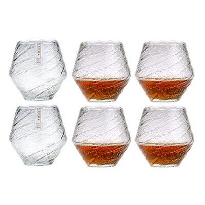 Blowing Snow Artwork Whiskey Neat Glass Wood Box Niche Liquor XO Whisky Crystal Wine Glass Cognac Brandy Snifter