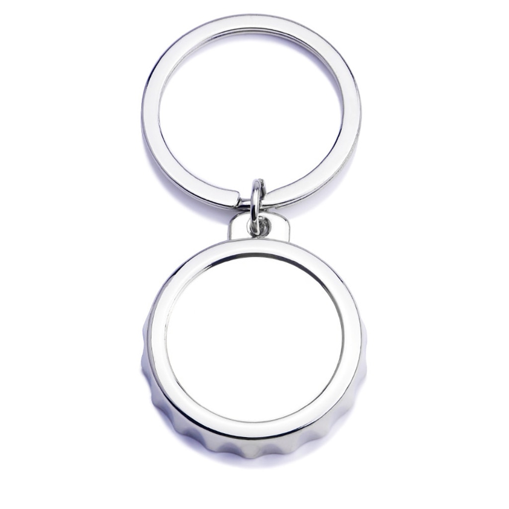 Creativo Tappo di Bottiglia di Birra a Forma di Apri di Bottiglia Portatile Anello Della Catena Chiave Portachiavi Keychain Apri di Bottiglia di Birra in Metallo sbarra Toolw # j2s