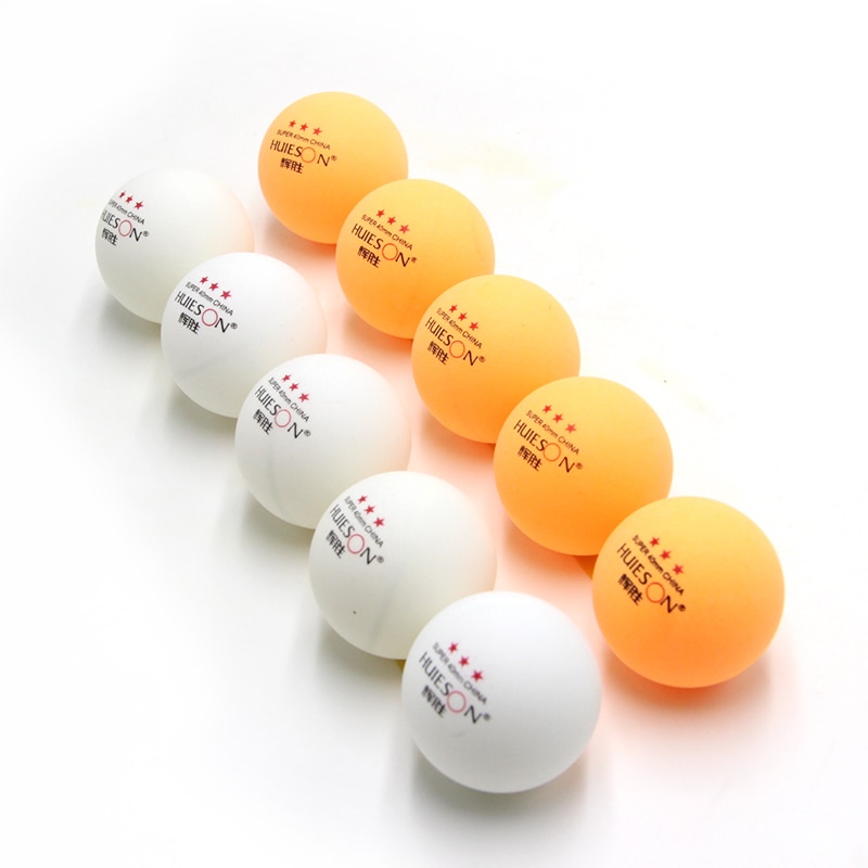 10 Pcs Pingpong Bal Voor Concurrentie Training Pingpongballen 40Mm 3-Star Professionele Pingpong Bal Wit oranje Goedkope