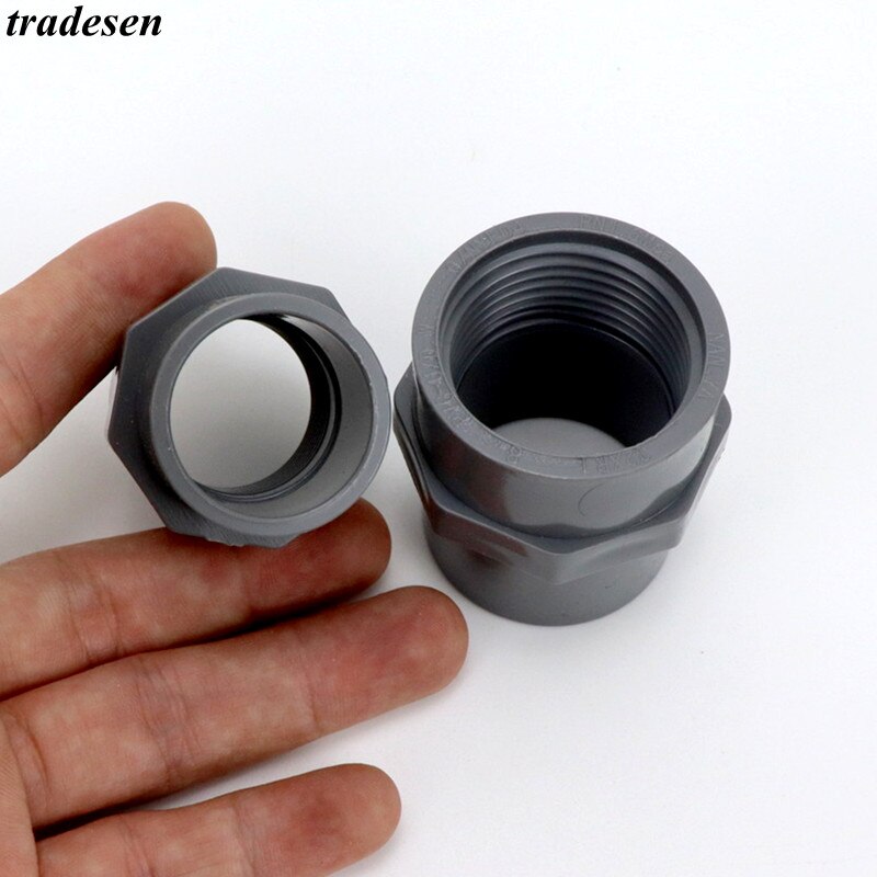 2~5Pcs PVC 1/2"-2" Female Thread Straight Joint Garden Irrigation Frame Pipe Connector Aquarium Fish Tank Female Adapter Fitting