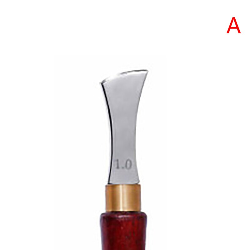 Handle Leather Edge Creaser Leathercraft Marking Edge Decorate Line Tool Stainless Steel Blade Shallow Groove Press Line: 1mm