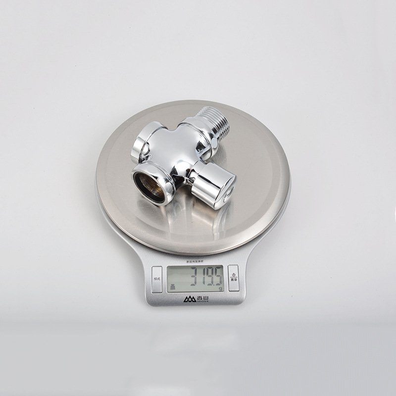 Hand Push Button Four Way Flushing Valve Squatting Toilet Valve Delay Switch Water Tap Wall Mount Faucet Water Faucet