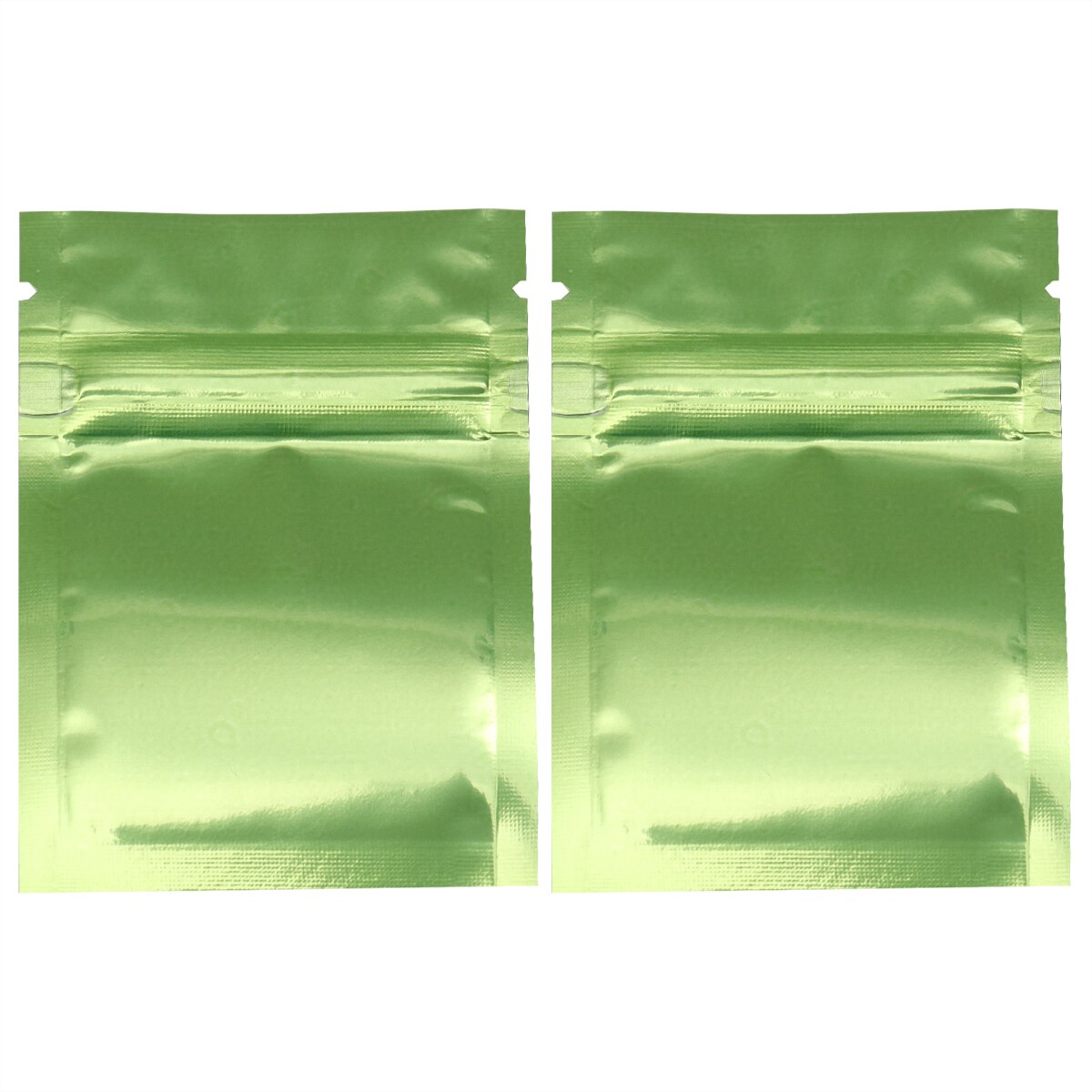 100 Stck Aluminium Folie Verpackung Taschen Wiederverschließbaren Reißverschluss Zealed Taschen Wiederverwendbare Lebensmittel Beutel für Kaffee Bohnen Kekse (Weiß)