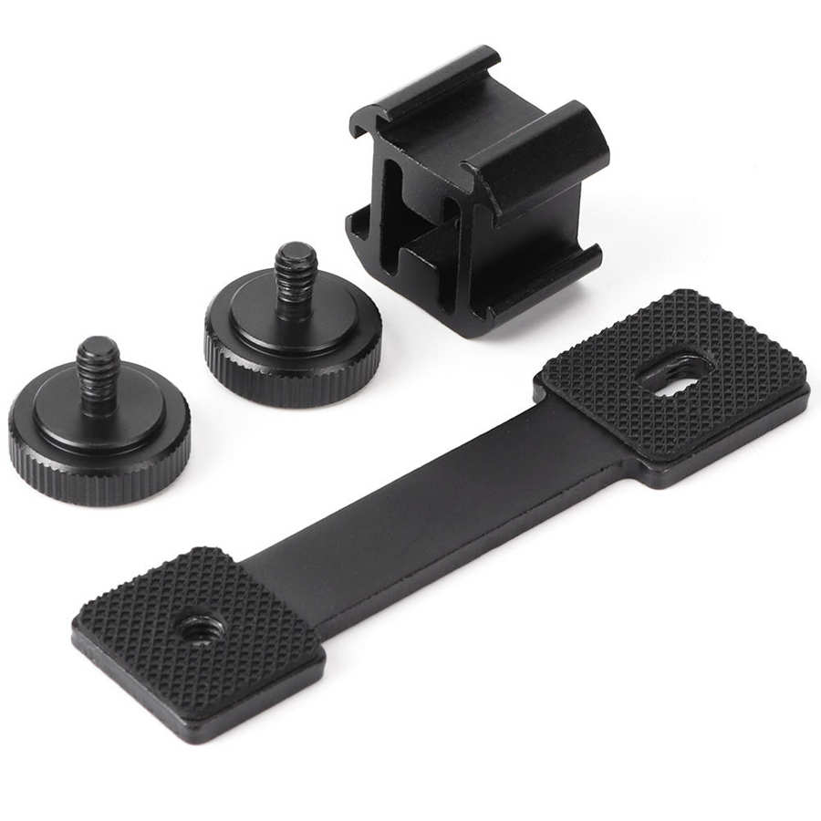 Triple Shoe Mount Stand Stabilizer External Connecting Microphone Triple Shoe Expansion Bracket Stand