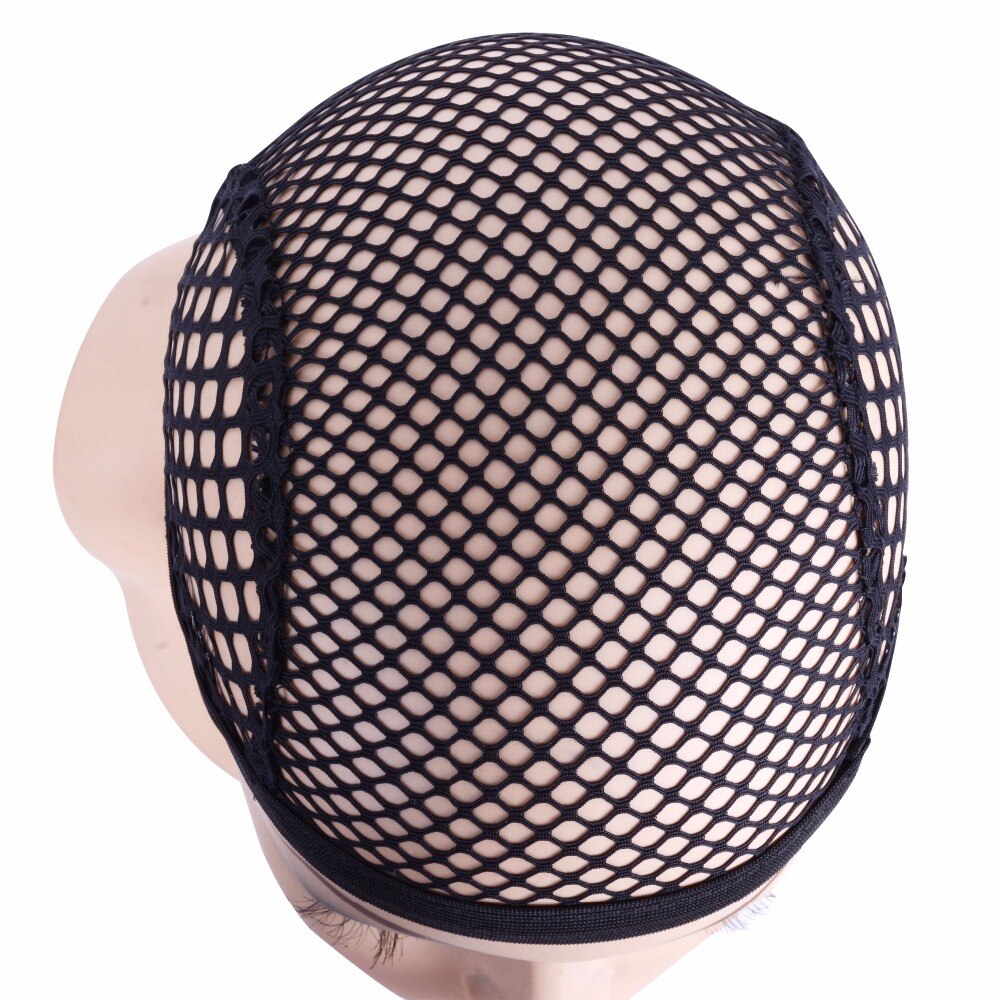 Gorros de malla para el pelo, malla tejida de buena , color negro, gorra de peluca tejida