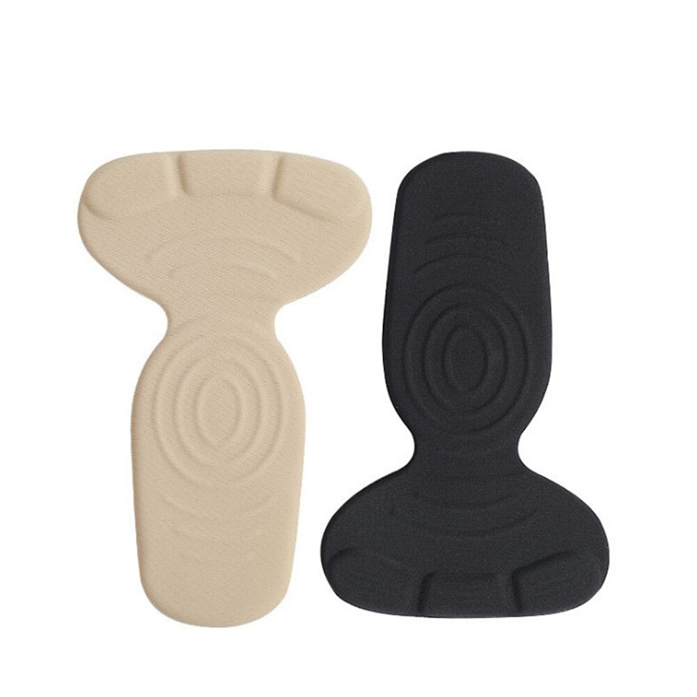 T-form innleggssåler høy hæl sko pads sklisikker svamp fot hæl beskytter sette inn bomull sport sandaler innsatser sko tilbehør