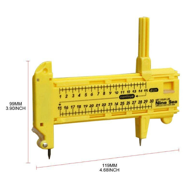 Cortador de círculos de brújula, cortador de papel de fotos, herramienta Circular, dispositivo A5YD
