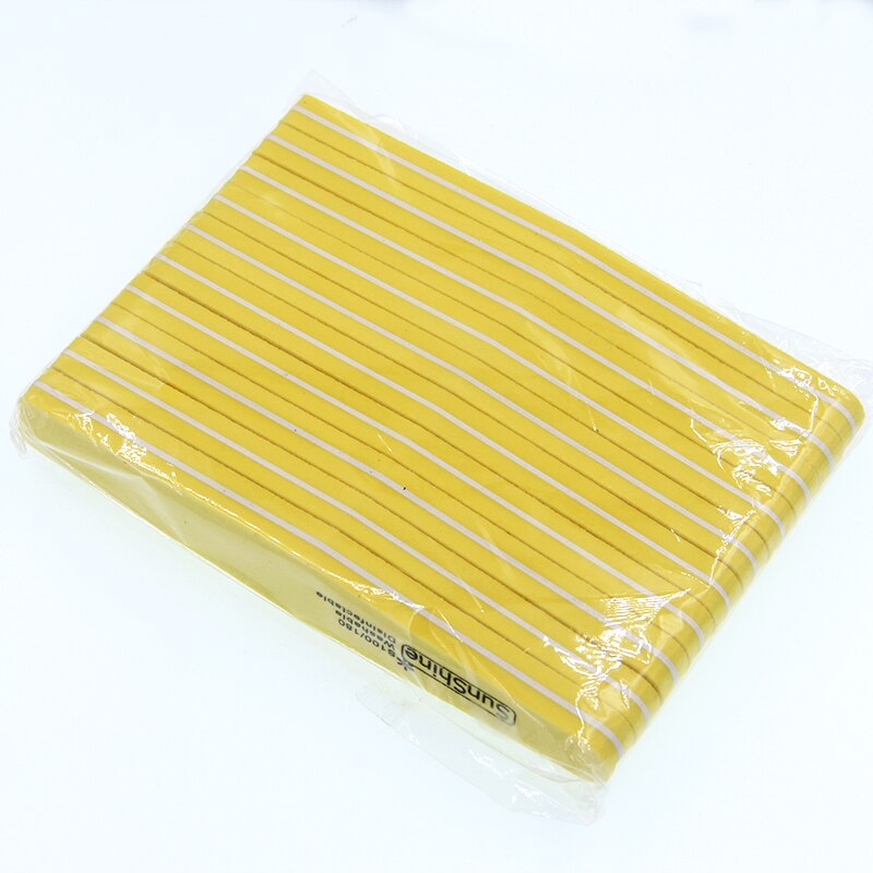 1 lime à ongles sunshine, éponge, polissoir à ongles diamant, lavable, 100/180 polissoirs à ongles pour outil de décoration des ongles