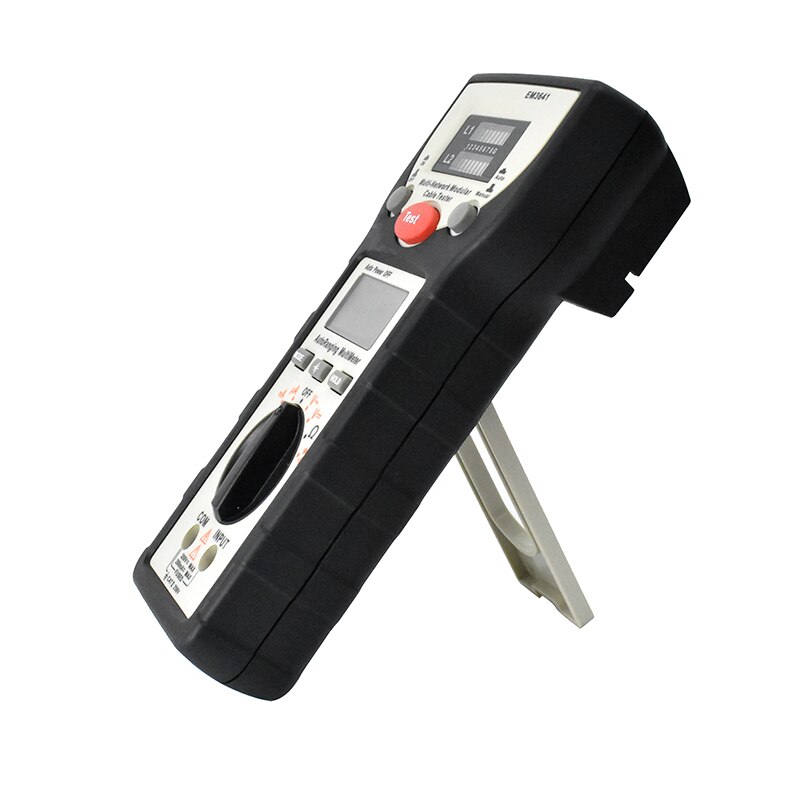 2 in 1 LAN Tester & Multimeter Für DC/AC Messung Terminator Einheit Fernbedienung Kabel Prüfung Mit LED-anzeige widerstand Prüfung