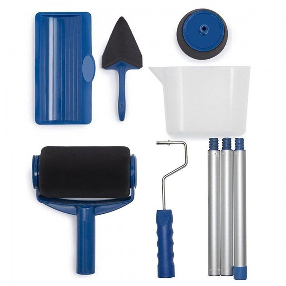 Sömlös paint runner pro rullborsteverktyg flockad kanter väggmålning roller pensel paint roller med 2 roller
