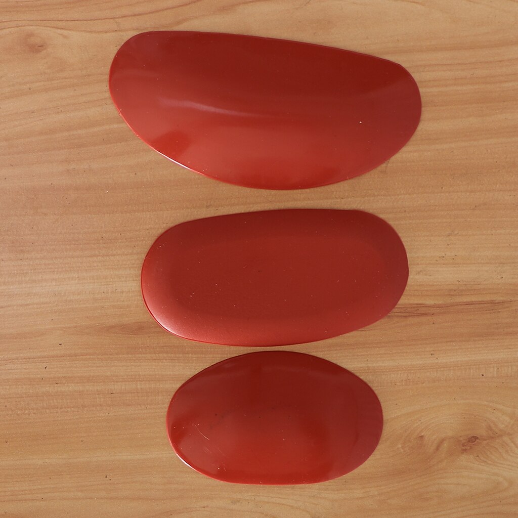 3 PCS Resin Scraper Clay Pottery Ceramics Cutter Artwork Tool Scrapers, Red