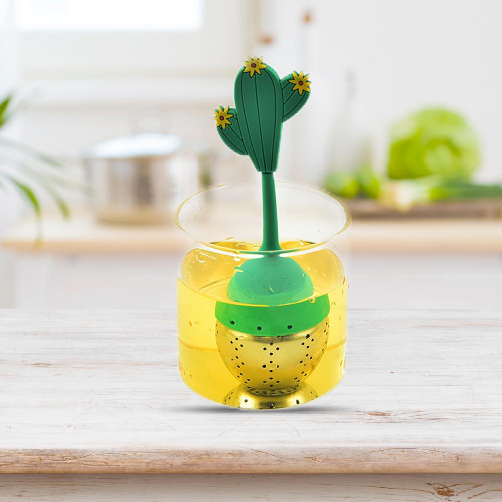 Infusor de té desmontable de silicona, filtro de aislamiento térmico, colador divertido de frutas y plantas, infusor de te
