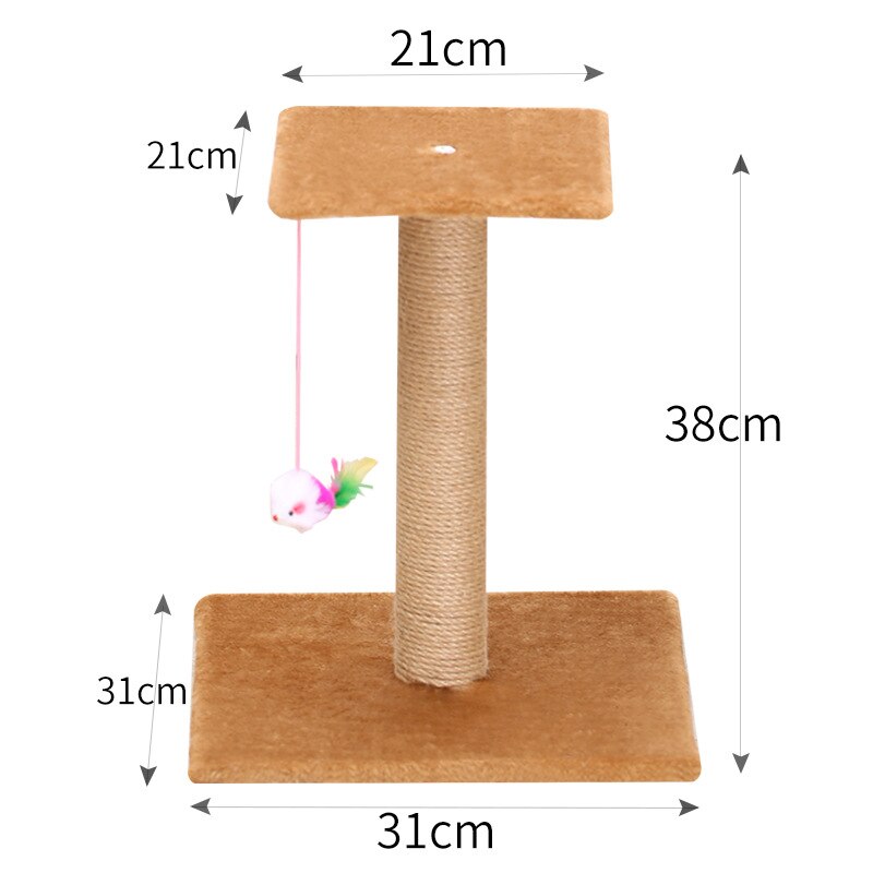 Cat Tree Sisal Rope Climbing Frame Cats Scratching Post Toys Detachable Cat Tree For Cats Kitten Grinding Claw: 3