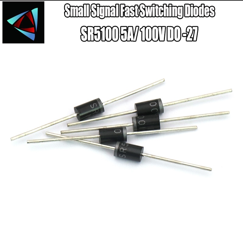 Lot De 5 Diodes Schottky SR1100 - 1 A, 100 V, Boîtier DO-41, Pour Redressement Et Circuits Rapides