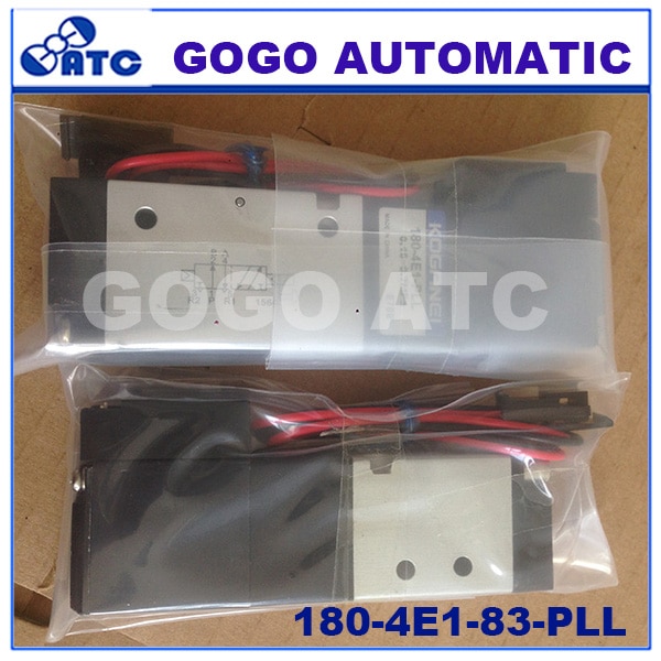 KOGANEI Solenoid valve 180-4E1-83-PLL 2 positions 5 ports pneumatic control valve DC24V single solenoid
