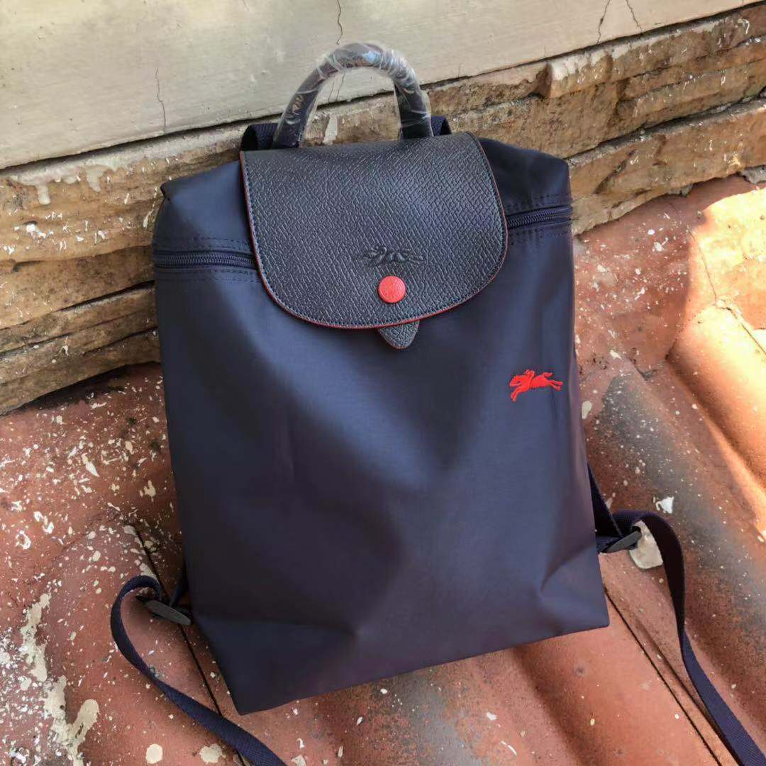 ¡Novedad de ! Bolso pequeño número de mano con bordado de caballo para mujer, bolso con bola de masa, Mini bolso de mano, bolsos de lona de nailon: Navy