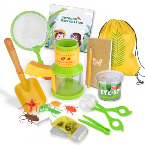 Kit di esplorazione all&#39;aperto Kit di esplorazione all&#39;aperto per bambini in plastica liscia fantasiosa giocattoli educativi per bambini per regali per bambini: Default Title