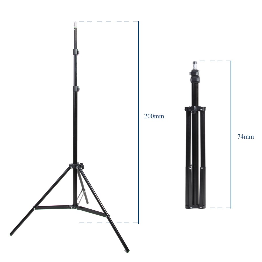 Foto 2 M 79 Zoll Licht Stehen Stativ Mit 1/4 Schraube Kopf Für Foto Studio Softbox Video Blitz Regenschirme Reflektor beleuchtung