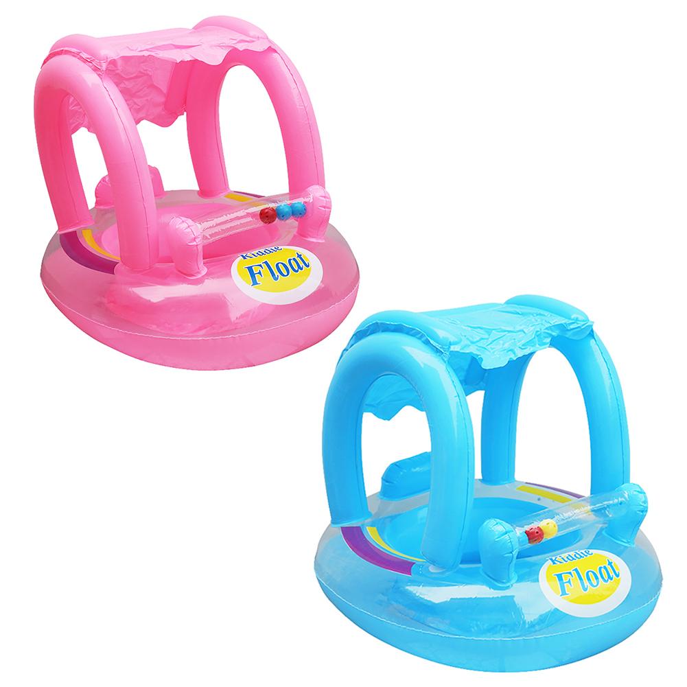 Opblaasbare Zonnescherm Baby Kids Water Drijvende Seat Boot Zwemmen Ring Zwembad Speelgoed Water Sport