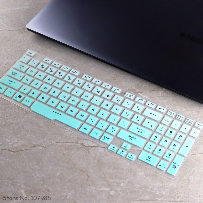 Laptop Keyboard Skin Cover Voor Asus Tuf Gaming A15 FA506 FX506 FX506LI TUF506IV TUF506IU Gaming A17 TUF706IU F15 Gaming Laptop: Gradualskyblue