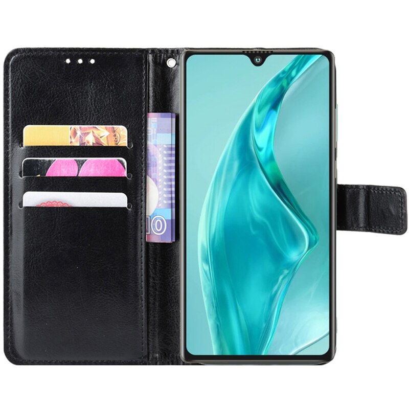 Business Kickstand Flip Case &amp; Cover For Cubot P50 Fundas PU Leather Wallet Phone Case For Carcasa Cubot P50 P50 P40 чехол Coque: for Cubot P40 / CXTZ Black