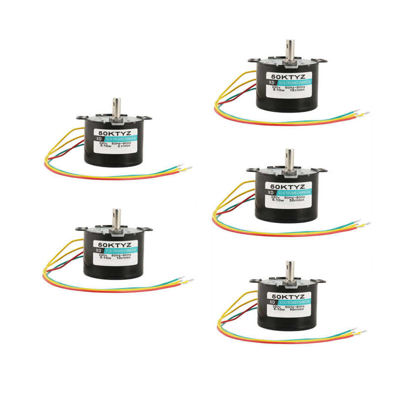 1Stck AC Servomotor AC220V 5-50RPM Miniatur niedrig Geschwindigkeit Große Moment von Kraft Synchron Motor- CW/CCW Elektrische Motor-