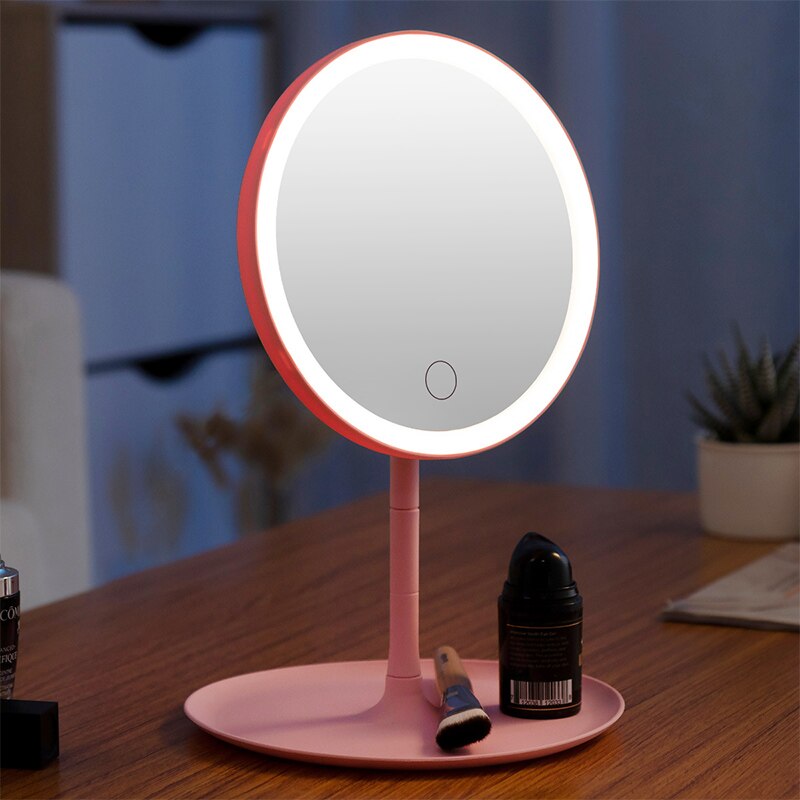 Badezimmer Rasieren Spiegel Zauberstab Kosmetik Erweiterbar 7 zoll 1X3X Vergrößerungs Doppel Seite machen-hoch Konfrontiert Rotatalbe Runde Zauberstab Spiegel: Gelb