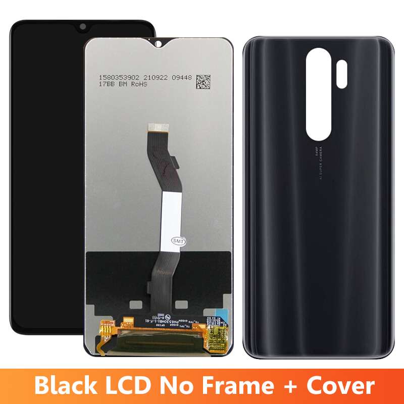 6.53" Screen for Xiaomi Redmi Note 8 Pro M1906G7I M1906G7G Lcd Display Touch Screen with Frame for Redmi Note 8 Pro Replacement: AQUA