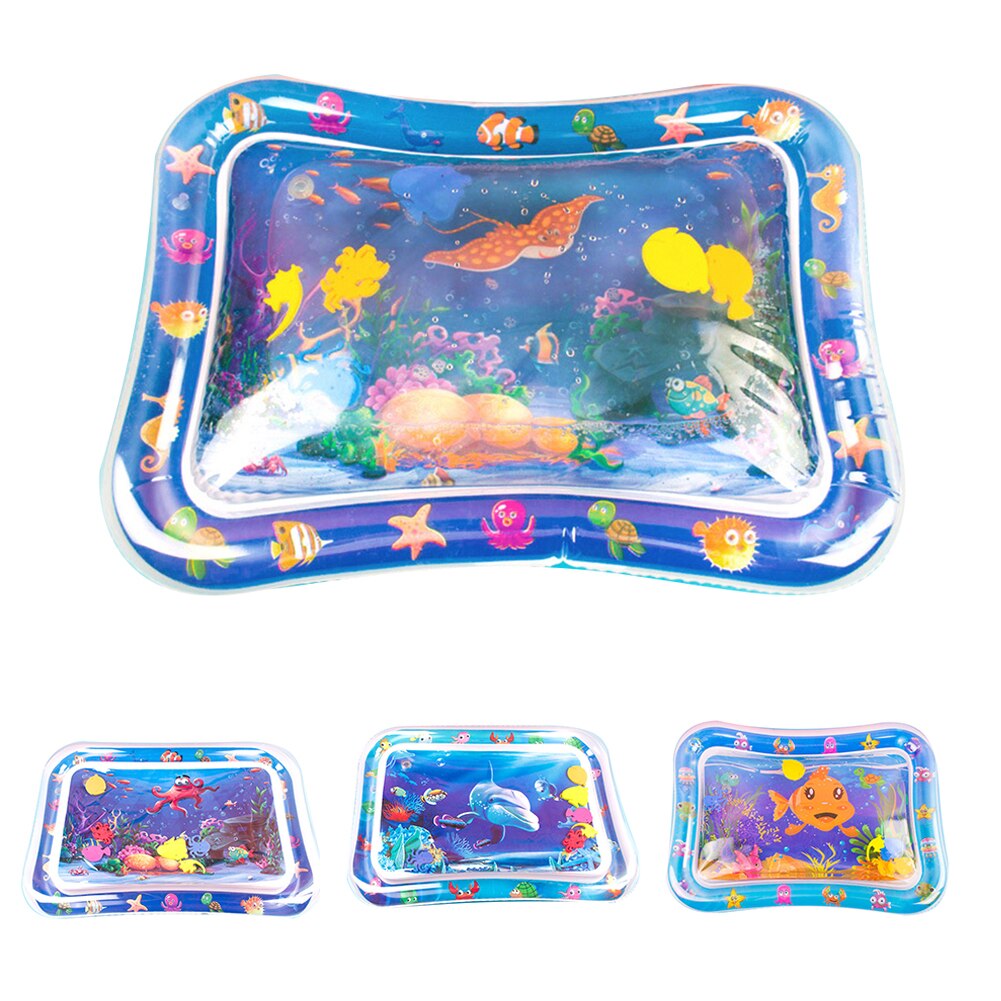 Baby, Kleinkind Karikatur Krake Delfin Aufblasbare Wasser matt Sommer Spiel Spielen Pad Spielzeug