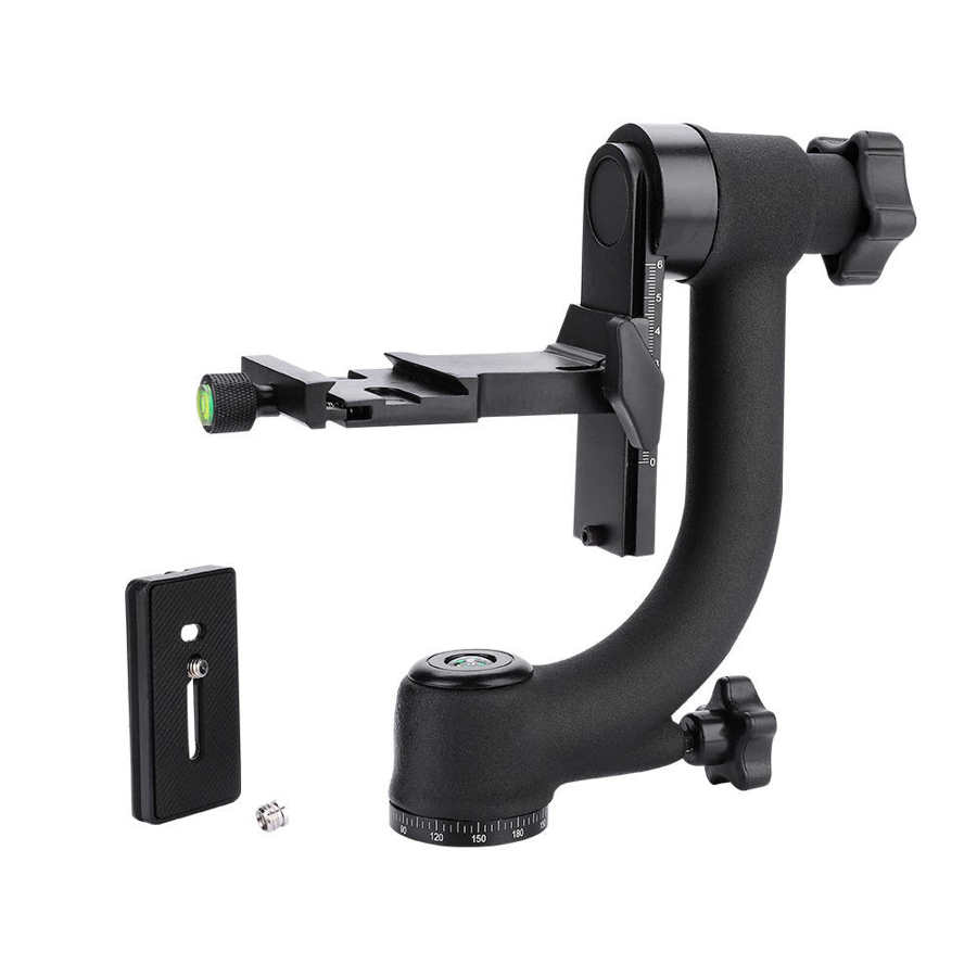 360 Degree Panoramic Gimbal Tripod Ball Head Mount for Camera Telephoto Lens Gimbal Tripod Ball Head Panoramic Tripod Ball Head