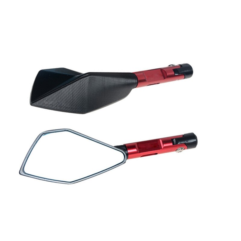 CNC Aluminium Motorbike Stuur Spiegels Achteruitkijkspiegel 6 Kleuren Spiegel voor Honda X-ADV 750 Grom MSX125 MSX125SF: red