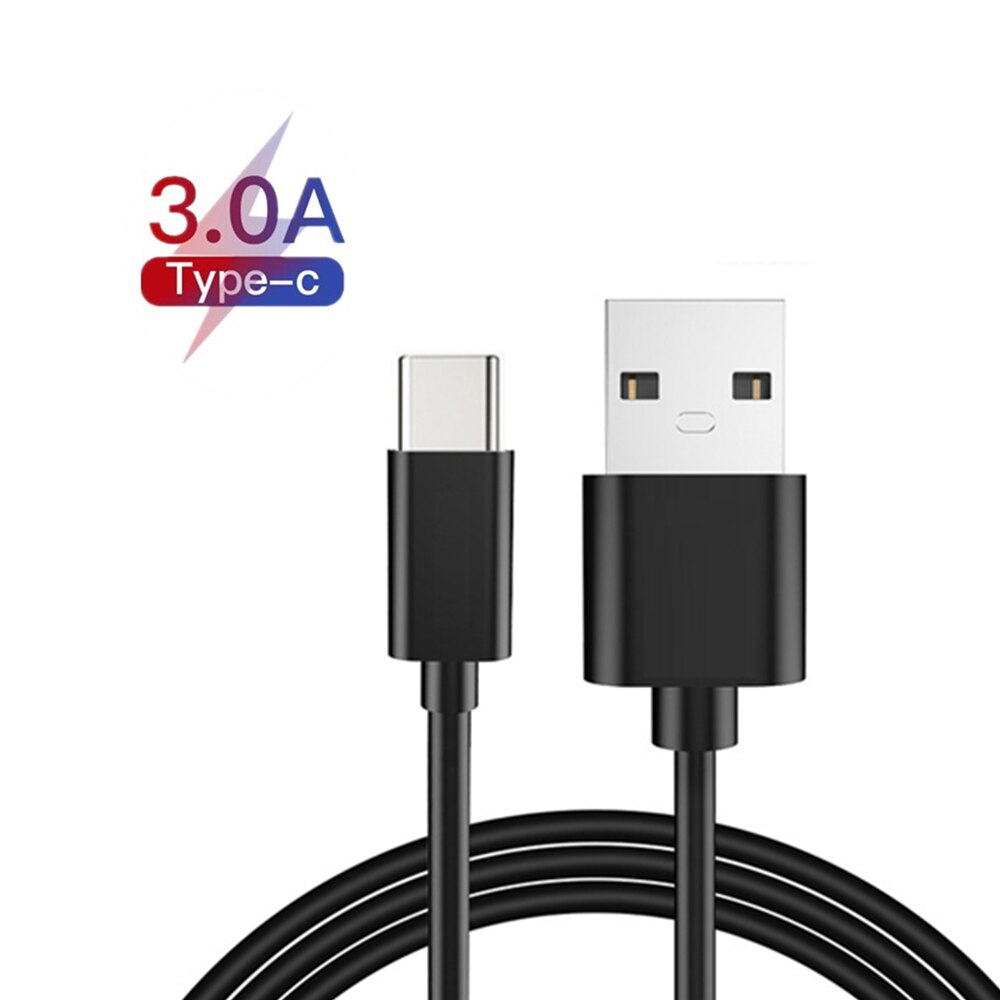 For Xiaomi Redmi K30 Note 8 Pro VIVO U20 Realme 5s Samsung Galaxy M30s Fast Charging USB Type C QC 3.0 Car Charger Adapter TypoC: 1m Black Cable